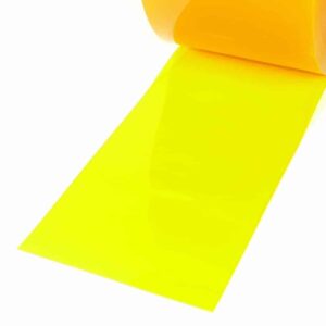 PVC Stroken per meter Geel Transparant 200 x 2 mm
